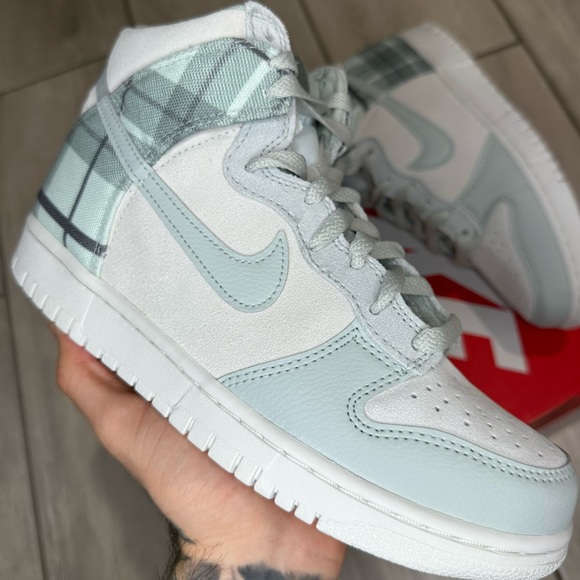 Nike Shoes - NIKE DUNK HIGH WHITE LIGHT GREY